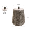 SUPPORTO BASE TRONCO ALBERO DI NATALE DA 180 A 270H CM EFFETTO TRONCO IN MAGNESIA  Ø40X40+5 CM - COLORE MARRONE SCURO