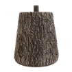 SUPPORTO BASE TRONCO ALBERO DI NATALE DA 180 A 270H CM EFFETTO TRONCO IN MAGNESIA  Ø40X40+5 CM - COLORE MARRONE SCURO