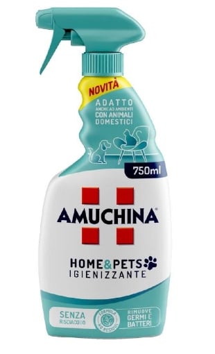 SPRAY AMUCHINA IGIENIZZANTE HOME&PETS PER AMBIENTI CON ANIMALI DOMESTICI 750ML 