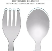 SET 2 POSATE ACCIAIO UNICORNO FORCHETTA E CUCCHIAIO 
