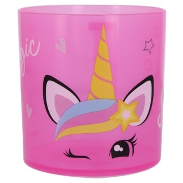 TAZZA ROSA UNICORNO IN PP 390ML 