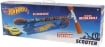 HOT WHEELS MONOPATTINO AD ALTEZZA REGOLABILE FINO 80 CM AZZURRO E ARANCIO