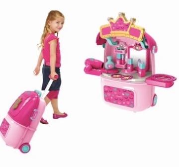 PEPERILLA -TROLLEY SPECCHIERA TRASFORMABILE IN TAVOLO BEAUTY CON LUCI E SUONI