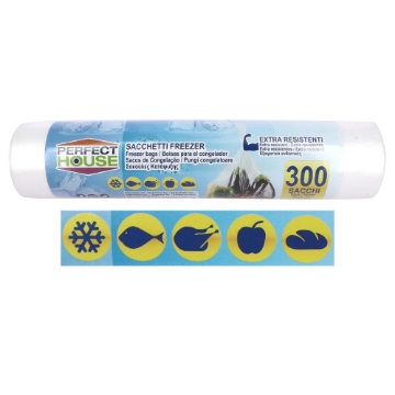 SACCHETTI FREEZER DA 300 PEZZ EXTRA RESISTENTII FORMATO 28X42