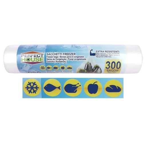 SACCHETTI FREEZER DA 300 PEZZ EXTRA RESISTENTII FORMATO 28X42