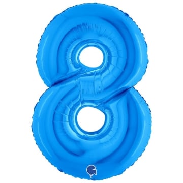 MAURY'S PALLONCINO MYLAR BLU "8" 26 POLLICI