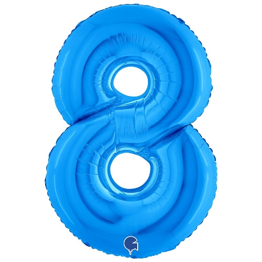 MAURY'S PALLONCINO MYLAR BLU "8" 26 POLLICI