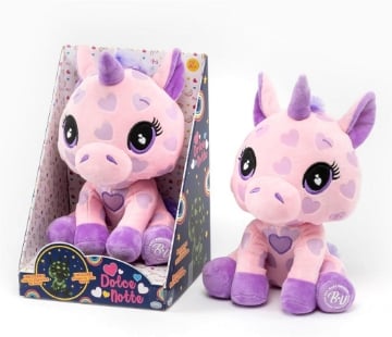BABY UNICORN - CUCCIOLI UNICORNO PELUCHE CM 40 GLOW IN THE DARK