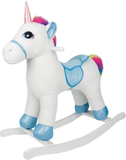 MY VIP - CAVALLO UNICORNO FANTASY  A DONDOLOCON SUONI E OCCHI RICAMATI