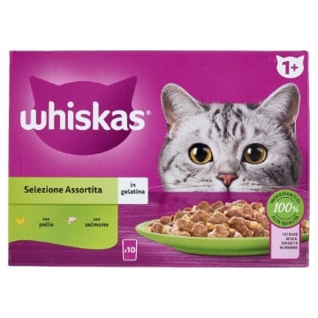 WHISKAS MPK 10X85GR SEL ASSORT