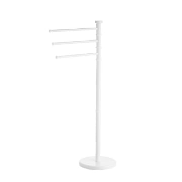 PORTA ASCIUGAMANI DA TERRA IN METALLO A 3 BRACCI DIMENSIONI 22X90CM - COLORE BIANCO