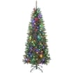 ALBERO DI NATALE 180 CM ILLUMINATO CON 250 LUCI BIANCHE E COLORATE, 899 RAMI E 9 MODALITÓ DI ILLUMINAZIONE