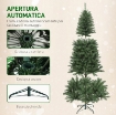 ALBERO DI NATALE 180 CM ILLUMINATO CON 250 LUCI BIANCHE E COLORATE, 899 RAMI E 9 MODALITÓ DI ILLUMINAZIONE