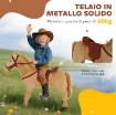 CAVALLO GIOCATTOLO CON SUONI REALISTICI, SELLA, BRIGLIE E POGGIAPIEDI, 85X28X60 CM, BEIGE