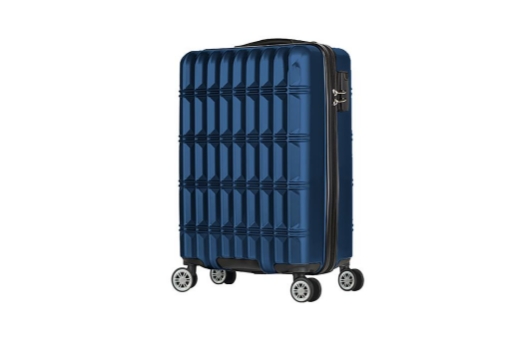 COVERI TROLLEY RIGIDO NORVEGIA BLU CON X4 RUOTE REMOVIBILI 38X23X56H CM 