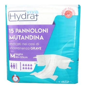 HYDRA VIVA PANNOLONI MUTANDINA MEDIUM UNISEX 15PZ