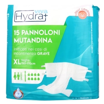 HYDRA VIVA PANNOLONI MUTANDINA XL UNISEX 15PZ