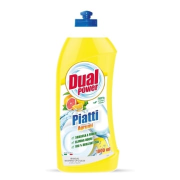 DUAL POWER SAPONE LIQUIDO PER PIATTI ALL' ARANCIO E BERGAMOTTO - 1L