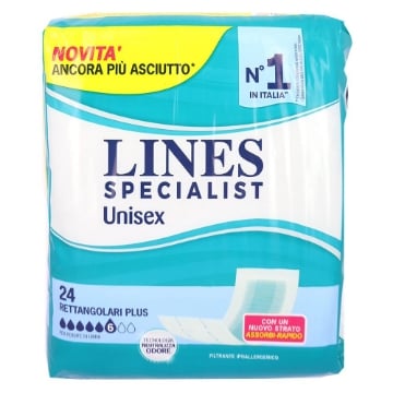 LINES SPECIALIST PANTS UNISEX RETTANGOLARI "M PLUS" ANCORA PIÙ ASCIUTTO 24PZ 