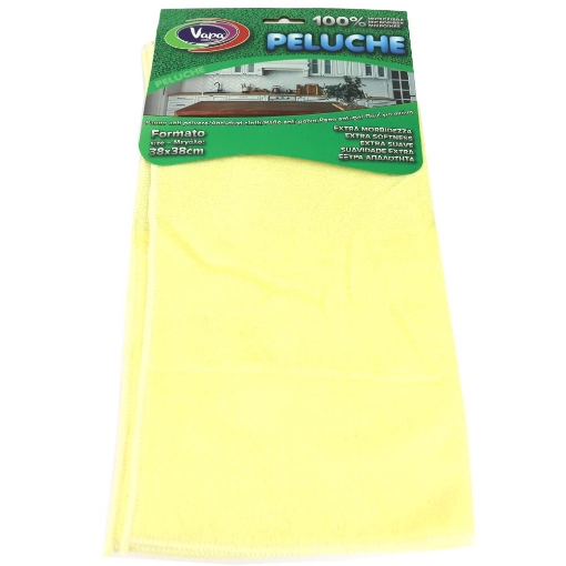 VAPA CLEAN PANNO ANTI POLVERE 100% MICROFIBRA PELUCHE EXTRA MORBIDEZZA 38X38 ASSORTITO
