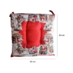 SET 2 CUSCINI NATALIZI DA SEDUTA DIMENSIONI 40X40 - COLORE ROSSO