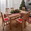 SET 2 CUSCINI NATALIZI DA SEDUTA DIMENSIONI 40X40 - COLORE ROSSO