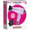 HIGH TECH ASCIUGA CAPELLI 2 VELOCITÀ. COLPO DI FREDDO, CON DIFFUSORE CAVO 1,8MT 2200W 