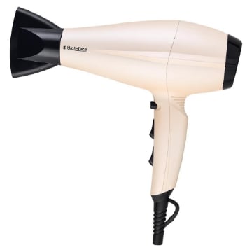 HIGH TECH ASCIUGA CAPELLI 2 VELOCITÀ. COLPO DI FREDDO, CON DIFFUSORE CAVO 1,8MT 2200W 
