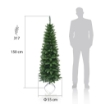 MAURY'S ALBERO DI NATALE EXTRA SLIM 150 CM VERDE CON 317 RAMI ARTICOLO USATO 