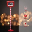  MAURY'S CASSETTA POSTALE ROSSA E BIANCA CON BABBO NATALE,LED,MUSICA E NEVE DIMENSIONI 27X20X150H CM ARTICOLO USATO