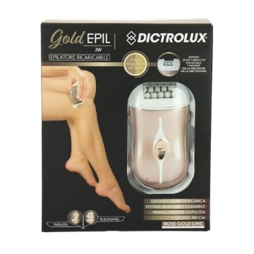 DICTROLUX GOLD EPILATORE RICARICABILE 3W CON 2 VELOCITÀ 45 MIN DI AUTONOMIA - CAVO180 CM