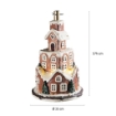MAURY'S BASE SUPPORTO ALBERO DI NATALE CON CASETTA NEVATA CON LUCINE Ø 35X57H CM 