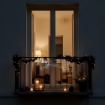 HIGH TECH "COMETA" TUBO 48LED MULTICOLOR 68X28 CM  USO ESTERNO 