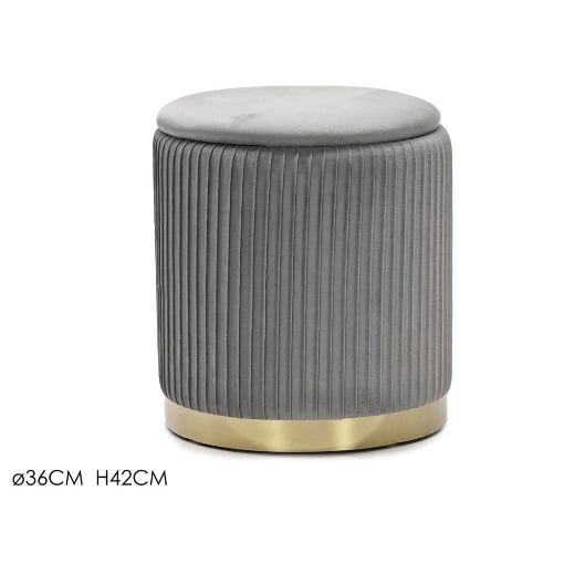 POUF CONTENITORE IN VELLUTO D.36X42 CM OKX