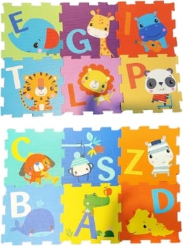 FISHER PRICE - MATTONELLE PUZZLE 6 PZMISURA MATTONELLA 30.5 X 30.5 CM