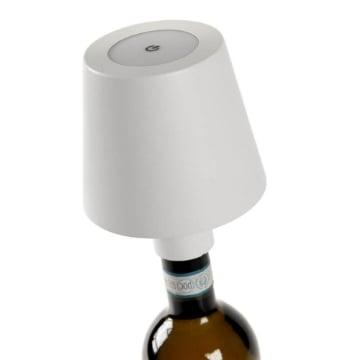 LAMPADA A LED RICARICABILE PER BOTTIGLIA COLORE BIANCO 11X14 CM