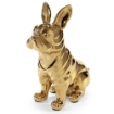 STATUA DECORATIVA BULLDOG FRANCESE IN COLORE ORO 24X12X30 CM