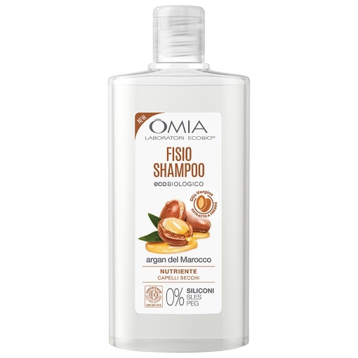 OMIA ECOBIO FISIO SHAMPOO ECOBIOLOGICO ARGAN DEL MAROCCO NUTRIENTE CAPELLI SECCHI ARGAN 0% SILICONI 200ML 