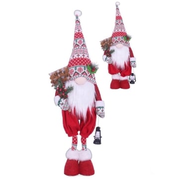MA MAISON DECORAZIONE GNOMO NATALIZIO ESTENDIBILE 86/110H CM - ASSORTITO OKX 