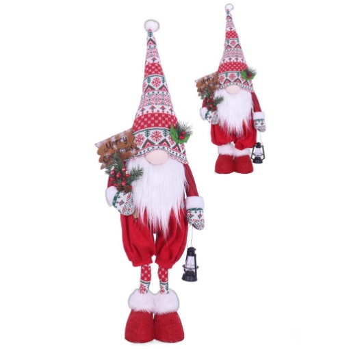 MA MAISON DECORAZIONE GNOMO NATALIZIO ESTENDIBILE 86/110H CM - ASSORTITO OKX 