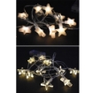HIGH TECH FILO CON STELLE 10 METRI LED COLORE BIANCO CALDO A BATTERIA  