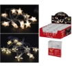 HIGH TECH FILO CON STELLE 10 METRI LED COLORE BIANCO CALDO A BATTERIA  