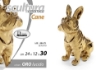 STATUA DECORATIVA BULLDOG FRANCESE IN COLORE ORO 24X12X30 CM