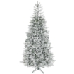 ALBERO DI NATALE INNEVATO ALTO 210 CM CON RAMI REALISTICI E BASE IN METALLO PIEGHEVOLE