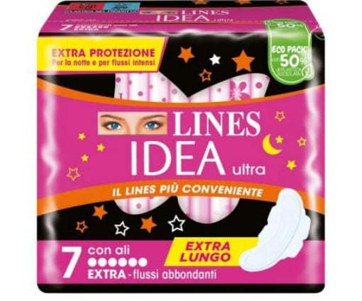 LINES IDEA ULTRA ASSORBENTI FLUSSO ABBONDANTE 7+1PZ OKY