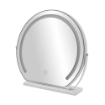 SPECCHIO TONDO TOUCH DA TAVOLO CON ILLUMINAZIONE LED 3 LUCI REGOLABILI, CON CAVO USB DIMENSIONE 45X8X42 CM
