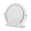 SPECCHIO TONDO TOUCH DA TAVOLO CON ILLUMINAZIONE LED 3LUCI REGOLABILI, CON CAVO USB DIMENSIONE 46X10X42 CM