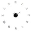 OROLOGIO ADESIVO DA PARETE NUMERI ROMANI SILENZIOSO EFFETTO SPECCHIO 50CM