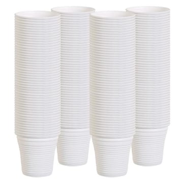 MAURY'S BICCHIERINI CAFFÈ IN BIOPLASTICA MONOUSO 80 ML IN SET 200 PZ BIANCHI 
