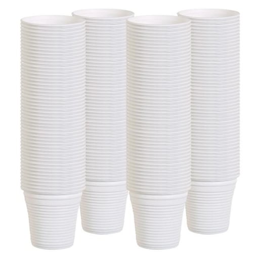 MAURY'S BICCHIERINI CAFFÈ IN BIOPLASTICA MONOUSO 80 ML IN SET 200 PZ BIANCHI 